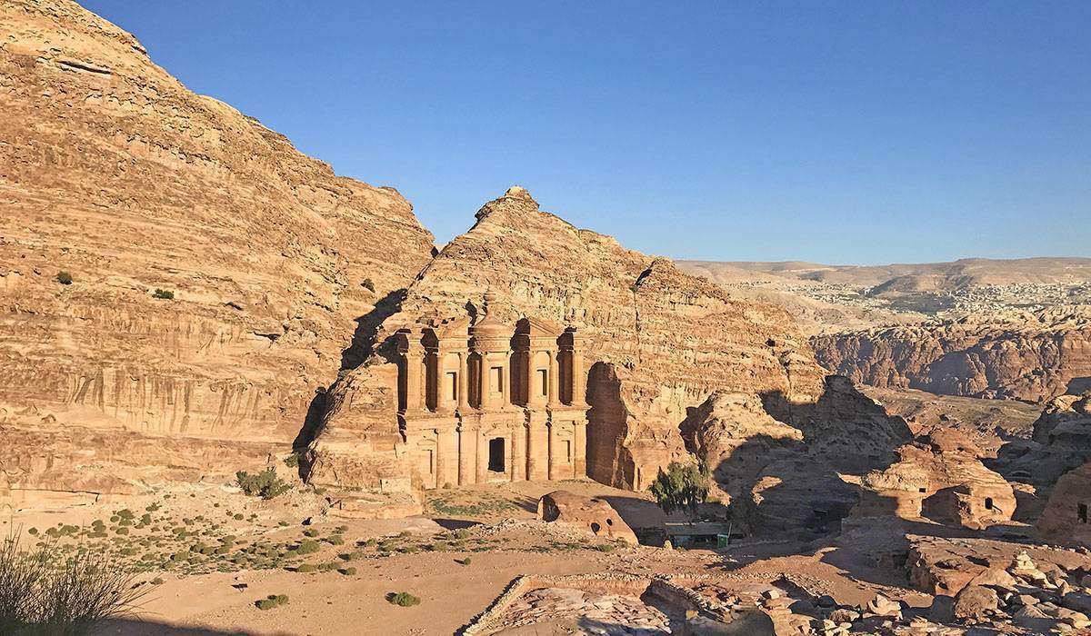 The Monastery at Petra, an hour-long hike up into the desert mountains.